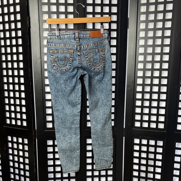 💙 True Religion Acid Wash Skinny Jeans Women’s 25 Cotton Denim 💙 - Picture 10 of 16